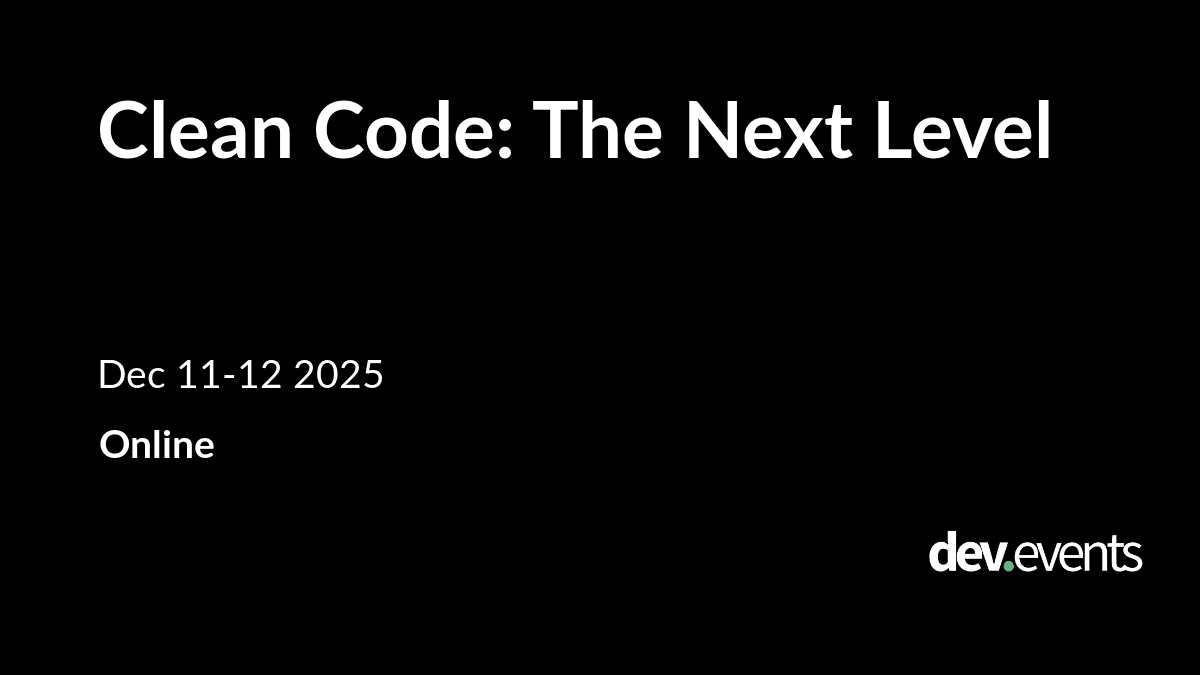 Clean Code: The Next Level