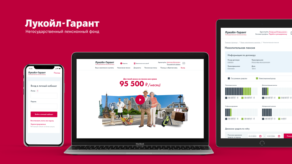 Разработка личного кабинета негосударственного пенсионного фонда «Лукойл-Гарант»