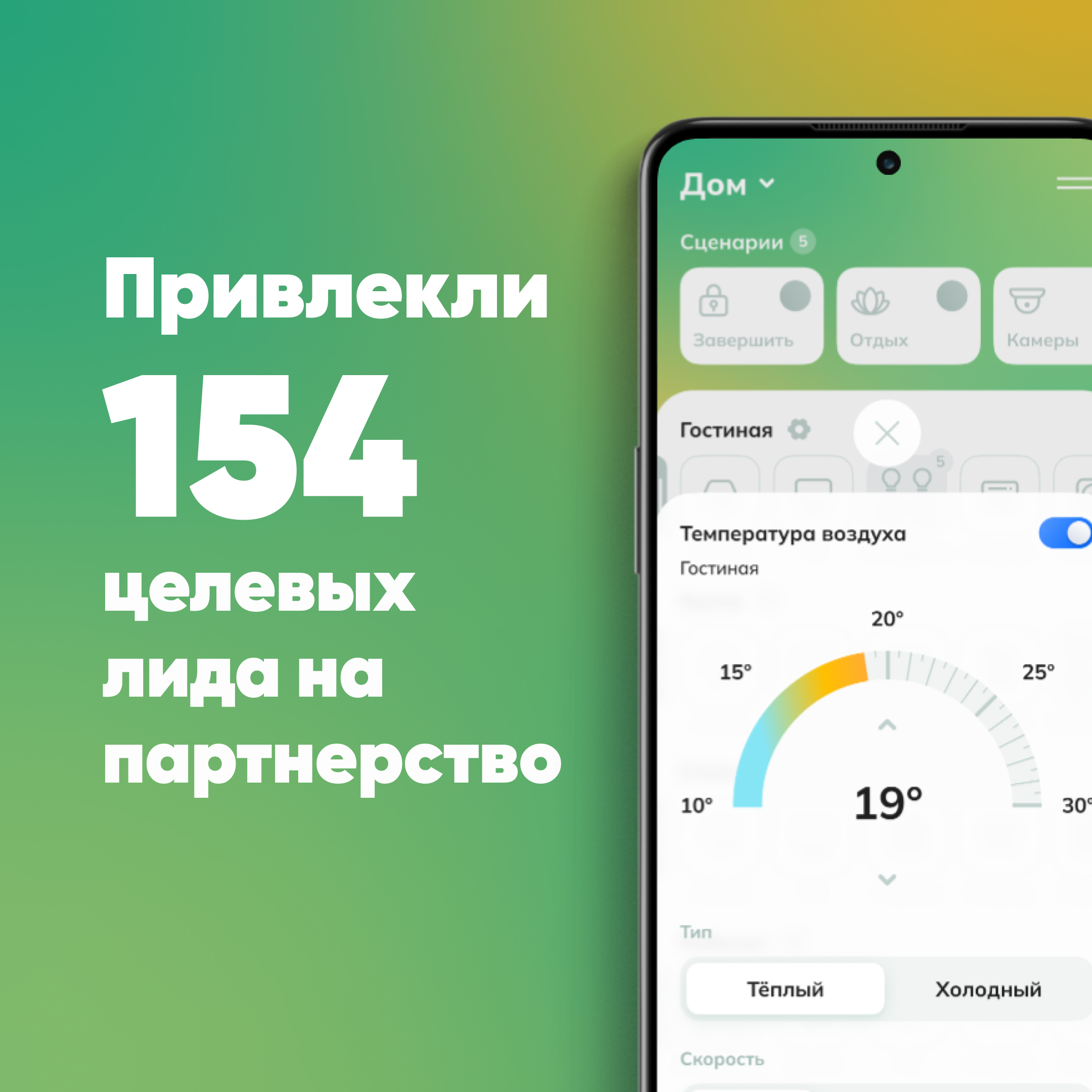Привлекли 154 целевых лида, разработали приложения и панель администратора для производителя систем автоматизации инженерных систем TouchOn