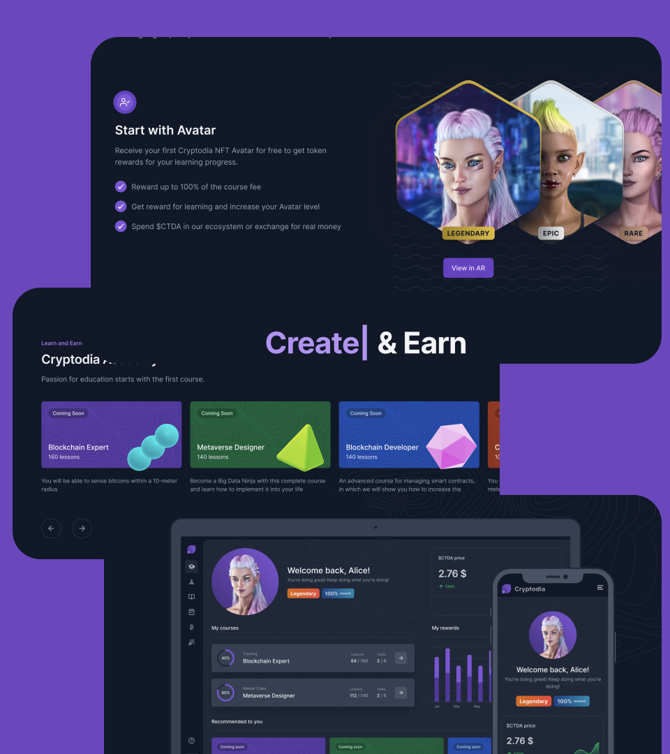 Разработка дизайна образовательной платформы