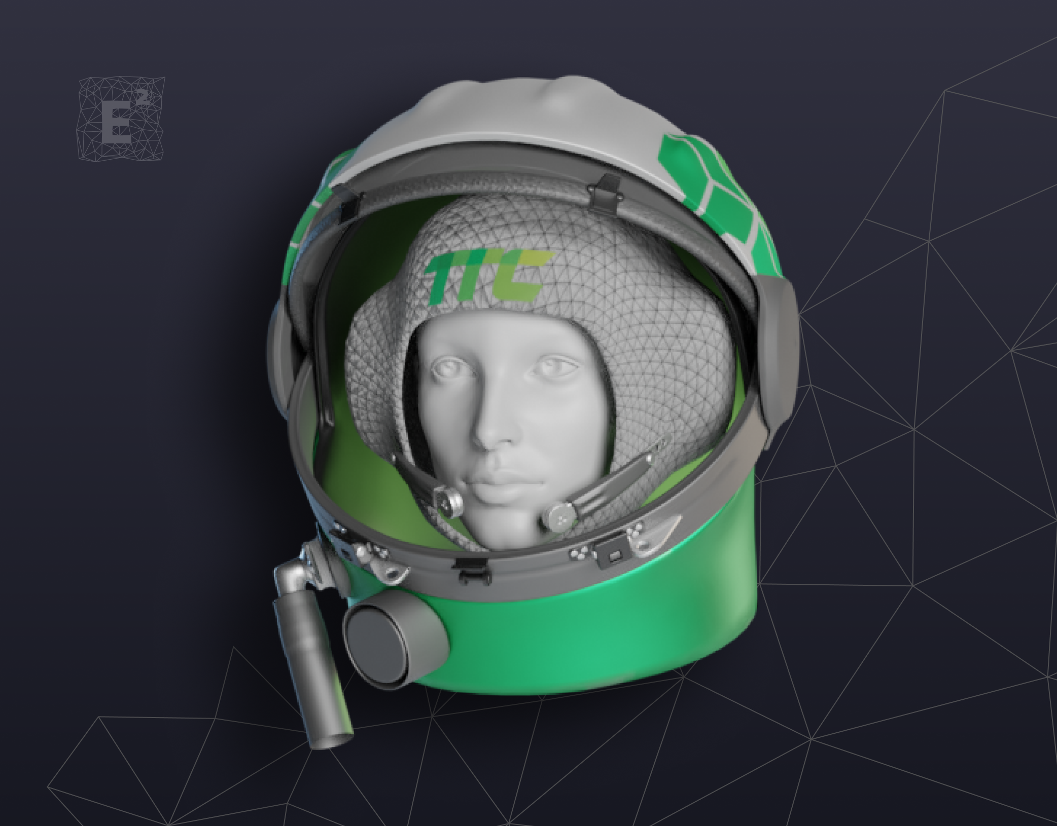 Trying on a helmet in AR