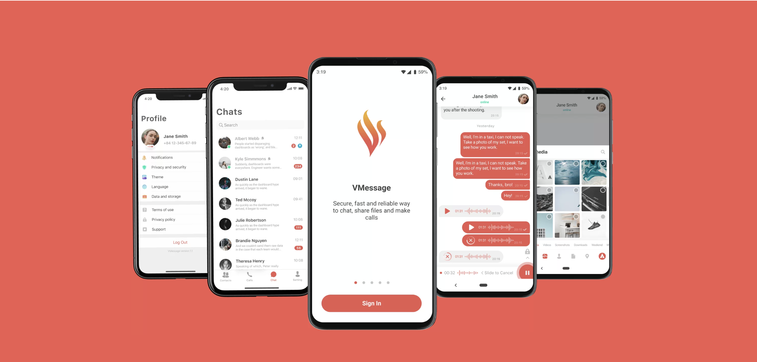 Разработка безопасного мессенджера VMessage