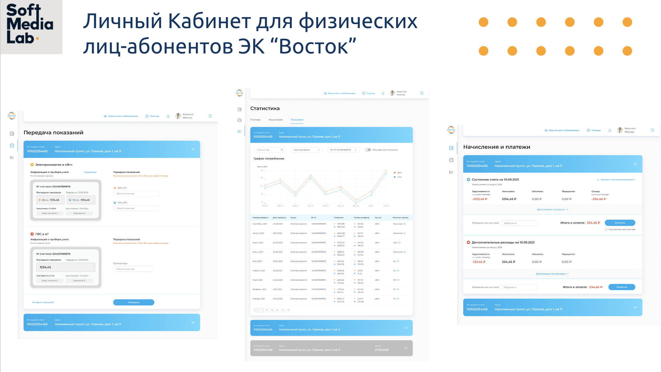 Личный Кабинет для физических лиц-абонентов ЭК “Восток”